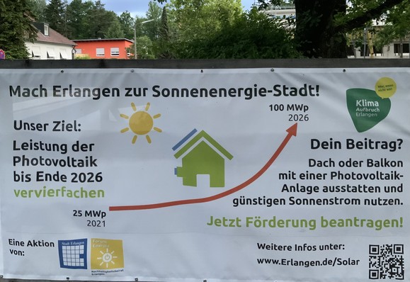 Mach Erlangen zur Sonnnenergie-Stadt