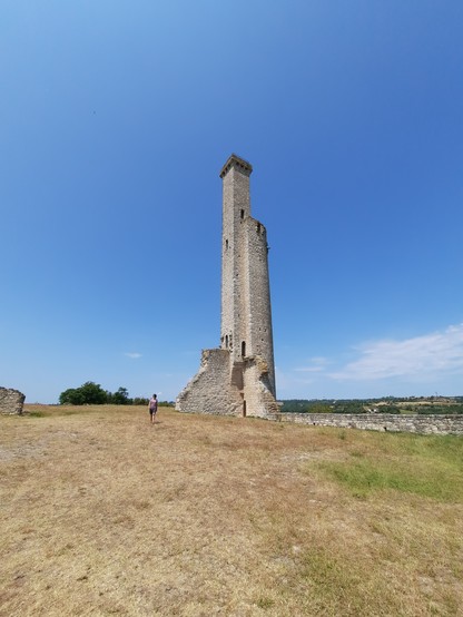 The main tower of the castle ruins