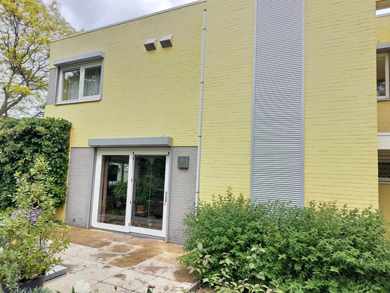 huis, schoon geel