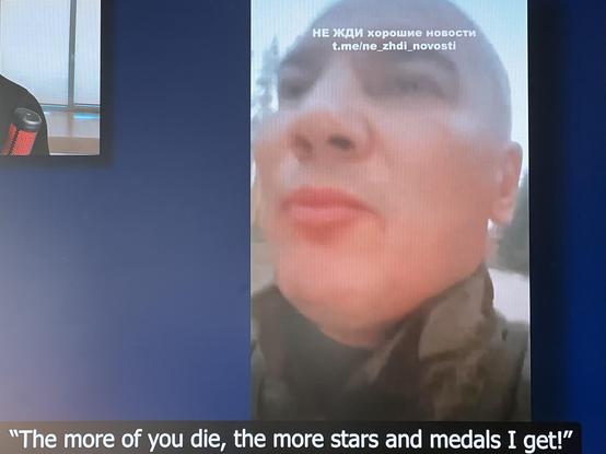 Russian soldier exposing what his commander said: ”The more of you die, the more stars and medals I get!”
