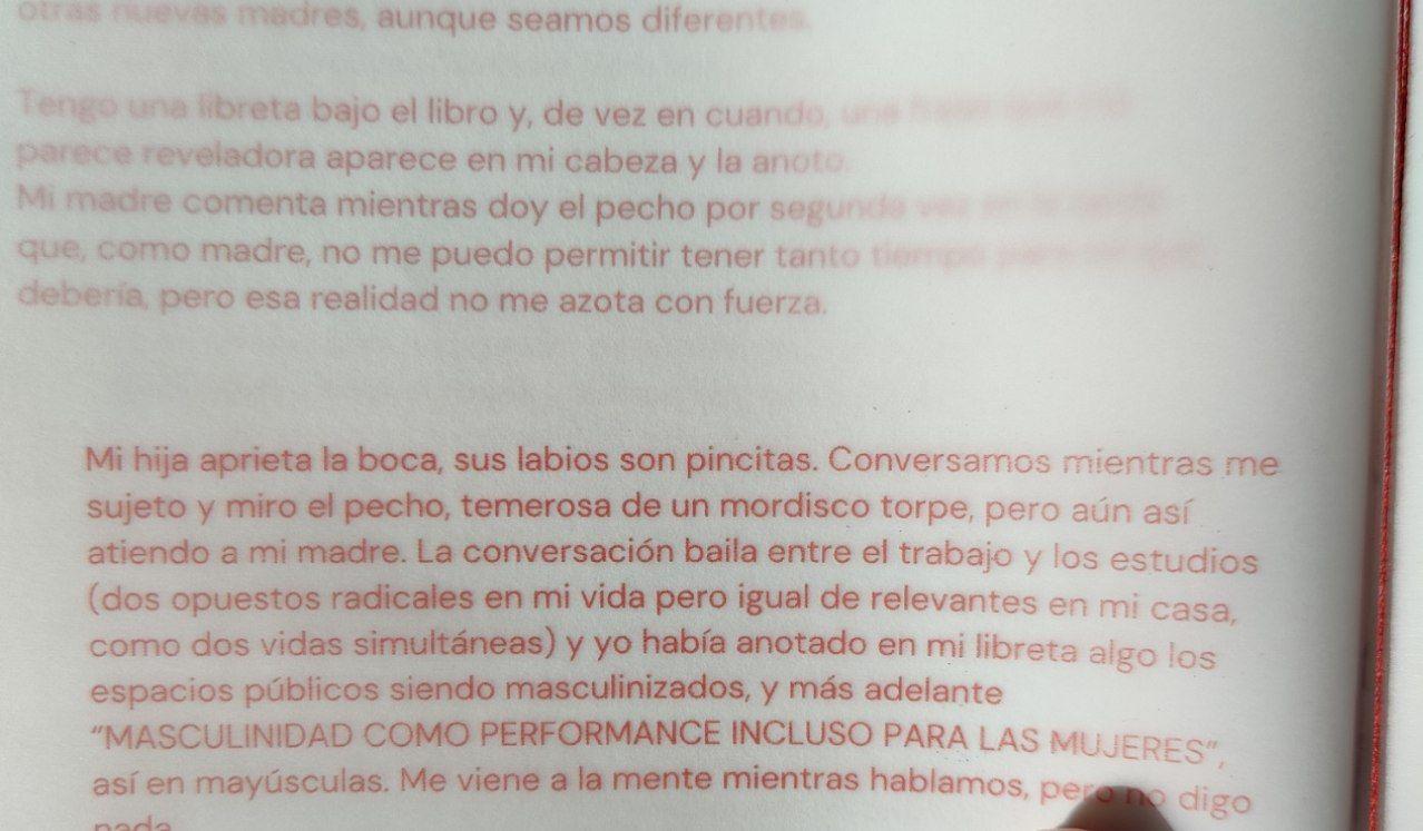 Finalmente aquí se ve la hoja superpuesta con el texto completo