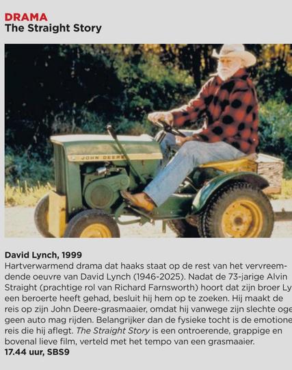 Aankondiging van bovengenoemde film uitzending.