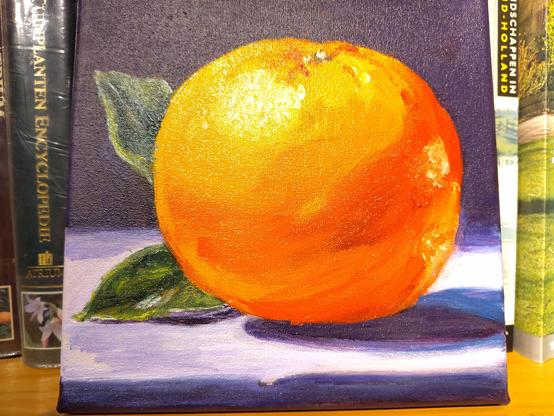 schilderij van een sinaasappel