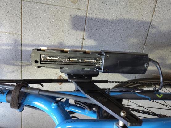 batterij eraf, voor het gewicht