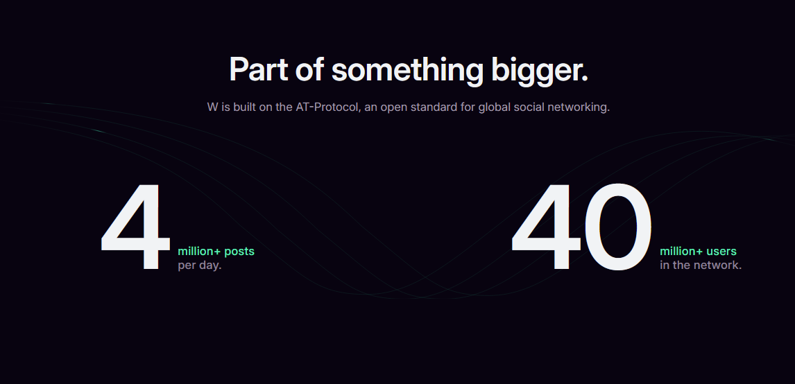 w social claims they use the same protocol as other social media platforms